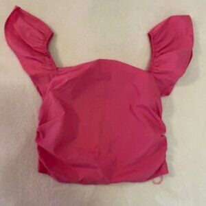 Pink scrunched shirt from Shein┃Size:10-11 ┃Good condition┃Color: pink